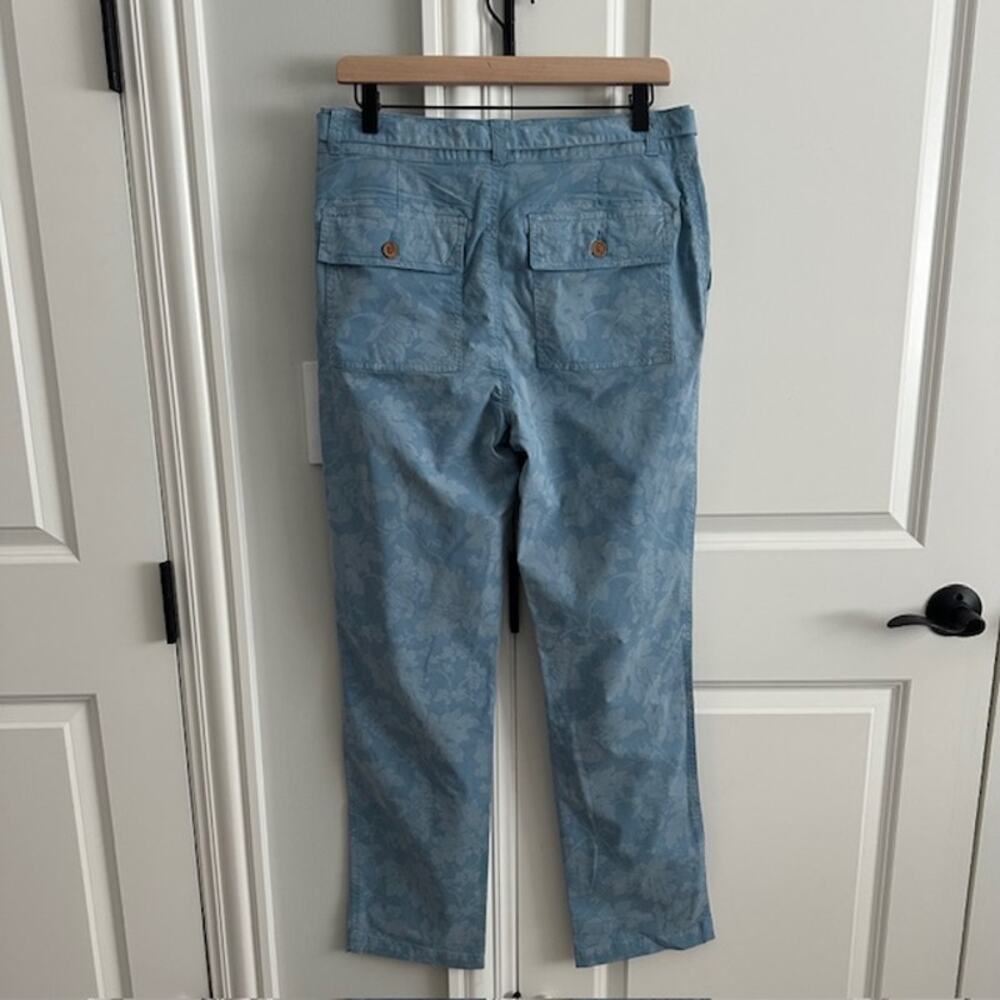 Sundance NWT Bastille Easy Pants Button-Fly Size: 6 Color: Blue Floral - Picture 7 of 11